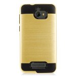 Wholesale Coolpad Defiant 3632 Armor Hybrid Case (Champagne Gold)